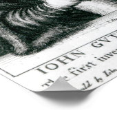 Poster Portrait de Johannes Gutenberg 2 (Coin)