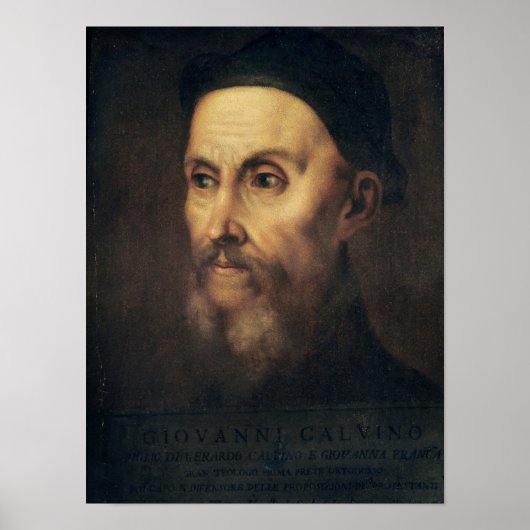 Poster Portrait de John Calvin (Devant)