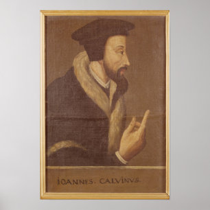 Poster Portrait de John Calvin