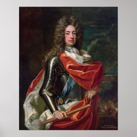 Poster Portrait de John Churchill (Devant)
