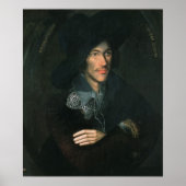 Poster Portrait de John Donne, c.1595 (Devant)