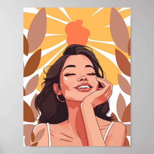 Poster Portrait de Joie Radiante (Devant)