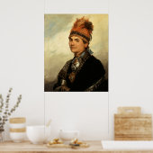 Poster Portrait de Joseph Brant par Gilbert Stuart (Cuisine)