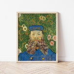 Poster Portrait de Joseph Roulin | Vincent Van Gogh<br><div class="desc">Portrait de Joseph Roulin (1889) de l'artiste post-impressionniste néerlandais Vincent Van Gogh. La peinture originale est une huile sur toile. Le portrait est l'un des nombreux Van Gogh peints de son ami proche, employé de la poste dans la ville d'Arles, dans le sud de la France. Ce gros plan de...</div>