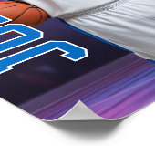 Poster Portrait de joueur MVP Photo de basketball senior (Coin)