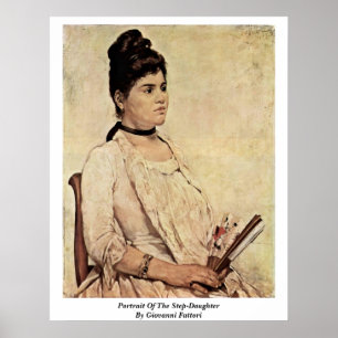 Poster Portrait de la belle-fille par Giovanni Fattori