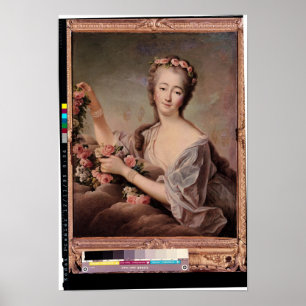 Poster Portrait de la comtesse du Barry en tant que Flora