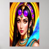 Poster Portrait de la déesse égyptienne Neith | Art AI (Devant)