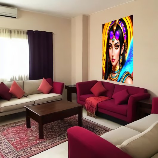 Poster Portrait de la déesse égyptienne Neith | Art AI