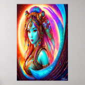 Poster Portrait de la déesse inuit Sedna | Art AI (Devant)