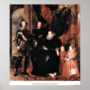 Poster Portrait de la famille Lomellini par Van Dyck