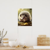 Poster Portrait de la faune de Baby Hedgehog (Cuisine)