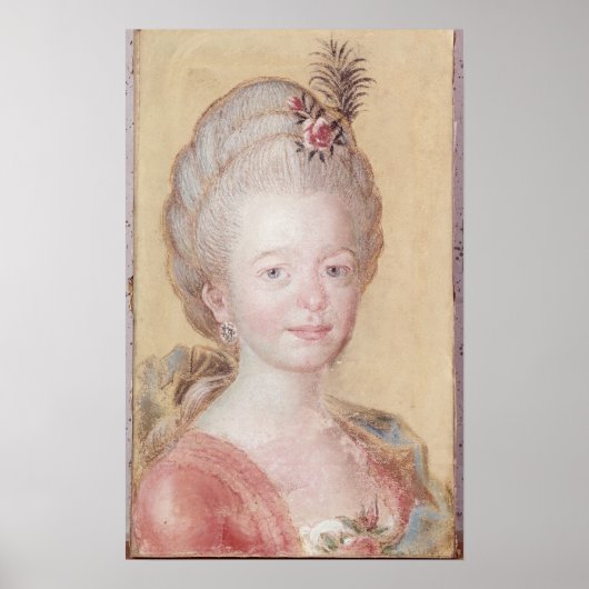 Poster Portrait de la fille de Carl Linné (Devant)