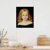 Poster Portrait de la fille de l'artiste (Cuisine)