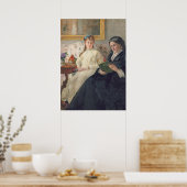 Poster Portrait de la mère et de la soeur de l’artiste (Cuisine)
