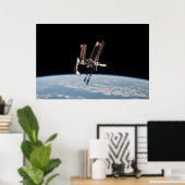 Poster Portrait de la navette et de la gare (Bureau à domicile)