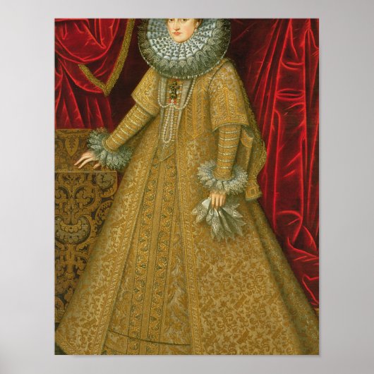 Poster Portrait de la reine Isabel Clara Eugenia (Devant)