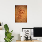 Poster Portrait de la Renaissance par Léonard de Vinci (Bureau à domicile)