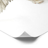 Poster Portrait de labrador blanc (Coin)