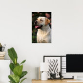 Poster Portrait De Labrador Retriever, Hilton (Bureau à domicile)