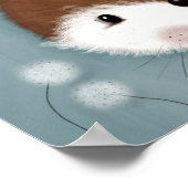 Poster Portrait de lapin des bois (Coin)