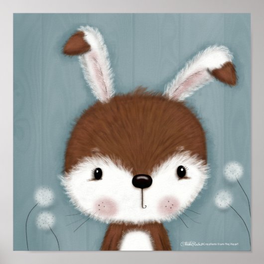 Poster Portrait de lapin sylvestre (Devant)