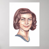 Poster Portrait de Lauren Bacall (Devant)