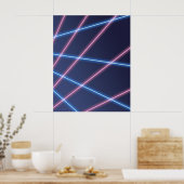 Poster Portrait de l'école à faisceau laser (Cuisine)