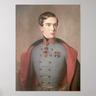 Poster Portrait de l'empereur François-Joseph d'Autriche