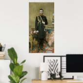 Poster Portrait de l'empereur Nicolas II 1895 (Bureau à domicile)