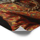 Poster Portrait de Lévrier Royal (Coin)