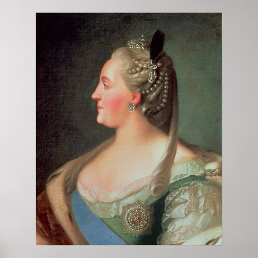 Poster Portrait de l'impératrice Catherine II la Grande (Devant)
