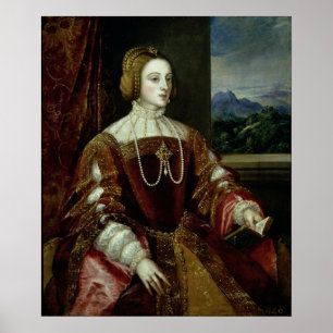 Poster Portrait de l'impératrice Isabella du Portugal