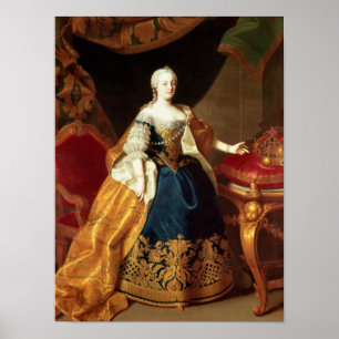 Poster Portrait de l'impératrice Maria Theresa