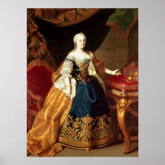 Poster Portrait de l'impératrice Maria Theresa (Devant)