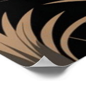 Poster Portrait de lion vintage (Coin)