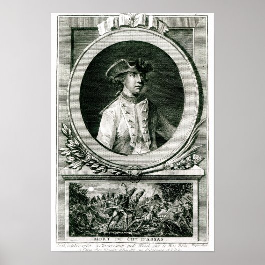Poster Portrait de Louis, chevalier d'Assas (Devant)