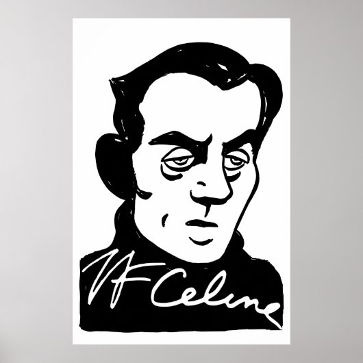 Poster Portrait de Louis-Ferdinand Céline (Devant)