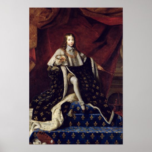 Poster Portrait de Louis XIV âgé de 10, 1648 (Devant)