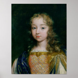 Poster Portrait de Louis XIV en tant qu'enfant