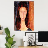 Poster Portrait de Lover par Amedeo Modigliani 1919 (Bureau à domicile)