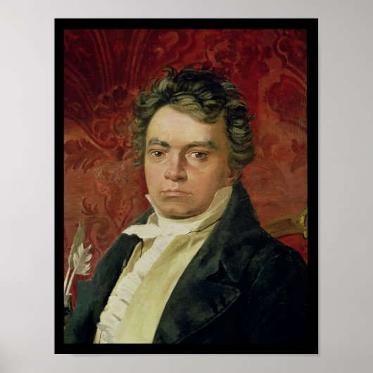 Poster Portrait de Ludwig Van Beethoven (Devant)