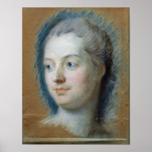 Poster Portrait de Madame de Pompadour 1752