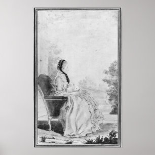 Poster Portrait de Madame du Deffand, 1760