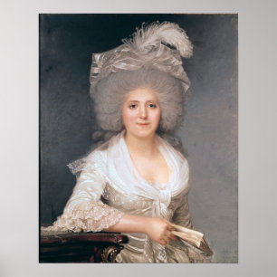 Poster Portrait de Madame Jeanne-Louise-Henriette Campan