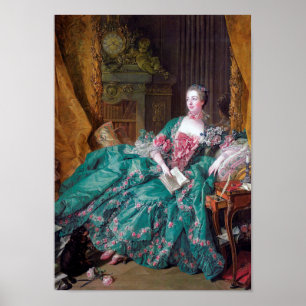 Poster Portrait de Madame Pompadour, Boucher