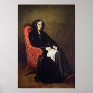 Poster Portrait de Madame Poullain-Dumesnil, 1842