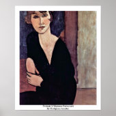 Poster Portrait De Madame Reynouard Par Modigliani Amedeo (Devant)