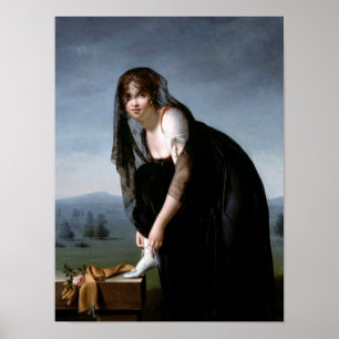 Poster Portrait de Madame Soustra. Marie-denise Villers