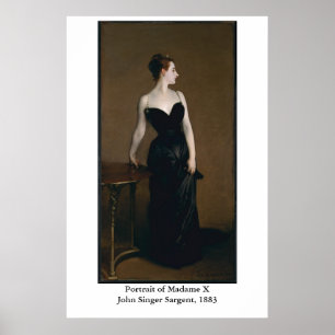 Poster Portrait de Madame X de John Singer Sargent
